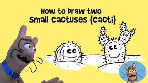 How to Draw Two Small Cactuses (Cacti)