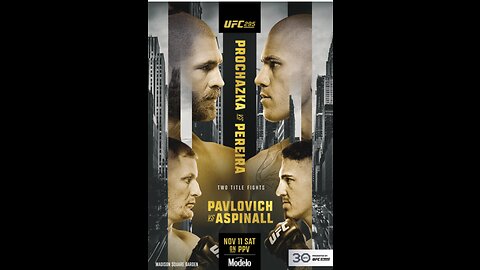 Jiri Prochazka vs Alex Pereira Live Stream | 2023 UFC 295 Full Fight