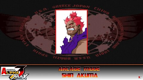 Street Fighter: Alpha 3 Max: Arcade Mode - Shin Akuma