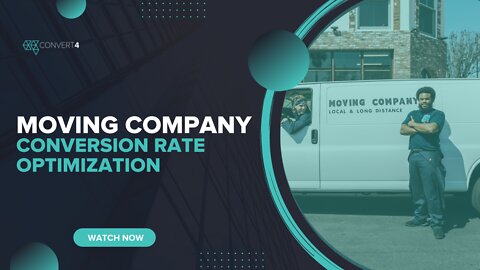 Moving Company Conversion Rate Optimization Portrait