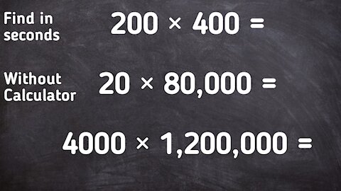 Multiply numbers that ends with zeros in few seconds, without using calculator