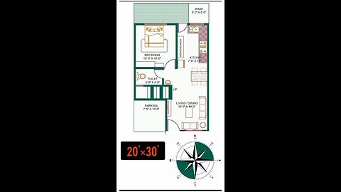 20 by 30 house plan,2 0×30 house plan