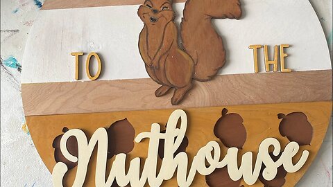 Welcome to the Nuthouse Door Hanger Kit |Hard Working Mom |How to Paint