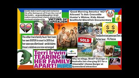 PURE EVIL The Steve Irwin Family / Australia Zoo (DEEP-DIVE) Capitalism, Family Feud, True Crime,