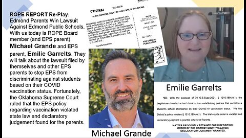 ROPE Report Re-Play - Parents Win COVID Lawsuit Against Edmond Public Schools