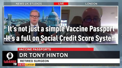 The Goal Is A Freedom Passport / Social Credit Score System, Not The Just The Vaccine And A Vaccine Passport