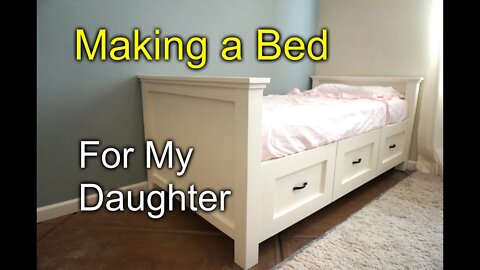 DIY farmhouse bed for my daughter