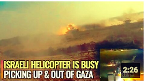 Dead Israeli soldiers and US Marines transported by helicopter out of Gaza