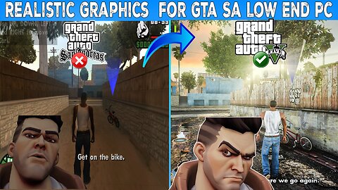 Installing Realistic Graphics Mod For Gta San Andreas On Low End Pc With 1 Gb Ram!