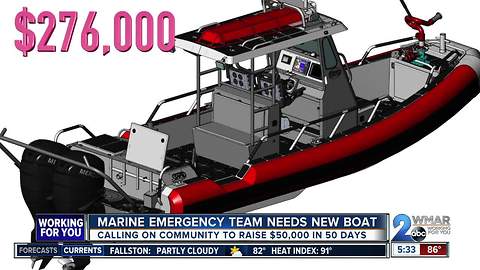 Marine emergency team needs funding for new boat