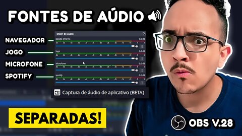 Tutorial PRÁTICO para CAPTURAR e SEPARAR áudios de APLICATIVOS EXTERNOS no OBS Estúdio