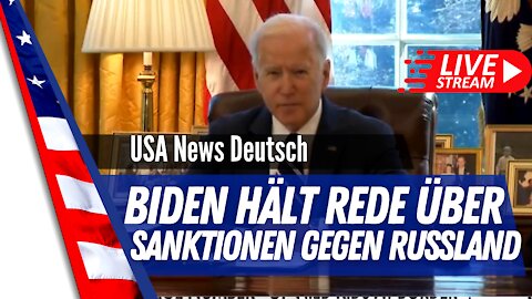 Biden hält Rede über Sanktionen gegen Russland.