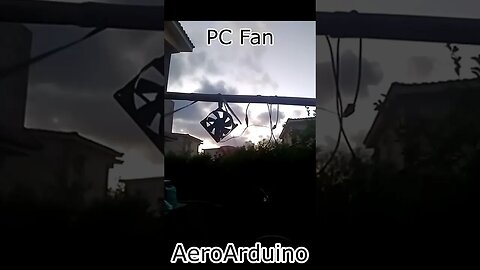 I Made This PC Fan Wind Turbine Rotating Crisp LED #AeroArduino