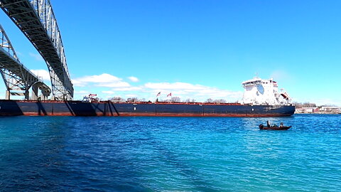 Algoma Equinox Bulk Carrier In St Clair River