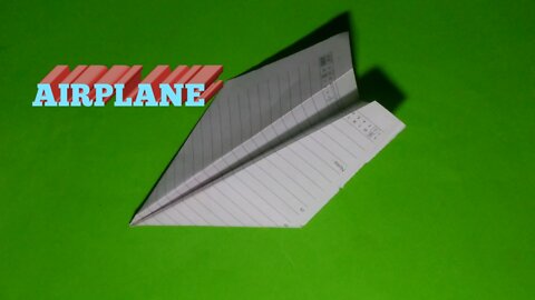 How to make a paper airplane,paper craft