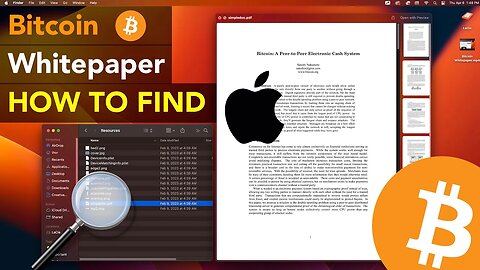 #Bitcoin Whitepaper HIDDEN in your MAC!!! (HOW TO FIND IT)