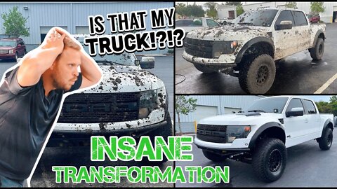 Deep Cleaning A MUDDY Ford Raptor | Best Customer Reaction | Insane Car Detailing Transformation!