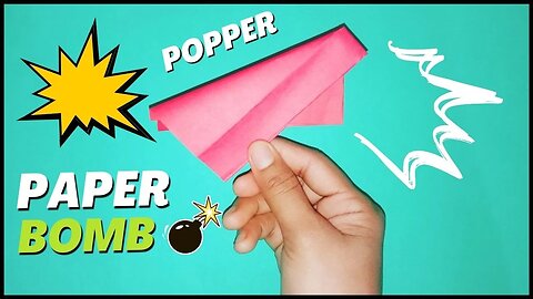 HOW TO MAKE PAPER POPPER | PAPER BOMB | PAPER BOMBS THAT POPS | PAPER PATAS