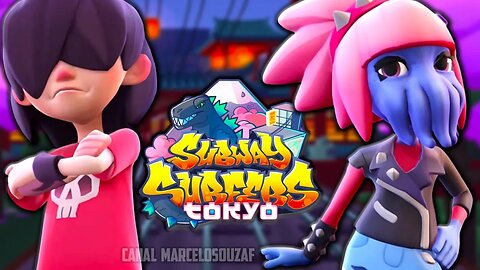 Subway Surfers Tokyo 2023 com Yuto Cabeludo e Cathy Cabelo Rosa