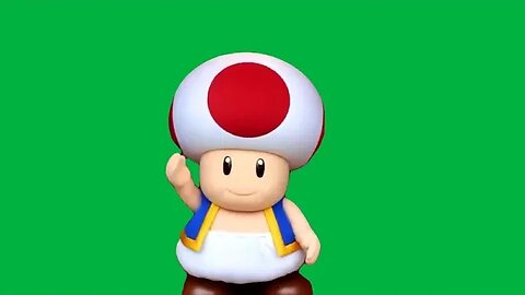 Toad Emoting Green Screen