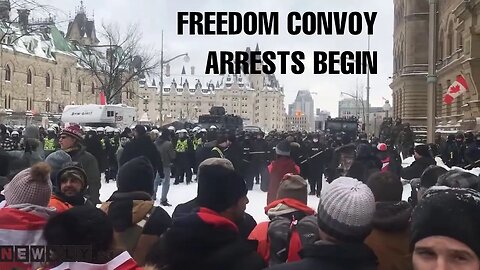 Freedom Convoy 2022 - Police Action Begins | Saturday Morning (Feb 19, 2022)