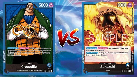 One Piece TCG Sir Crocodile VS Sakazuki!!