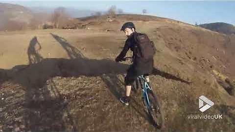 POV mountain bike fail