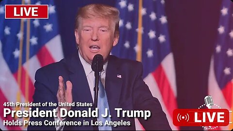 LIVE: President Trump Holds Press Conference in Los Angeles - 9/13/24