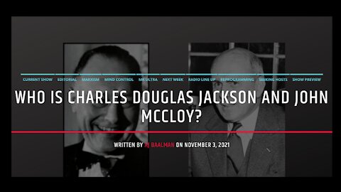 Who Is CD Jackson and John McCloy?