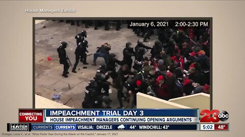 Impeachment Trial Day 3: House impeachment managers continue opening arguments