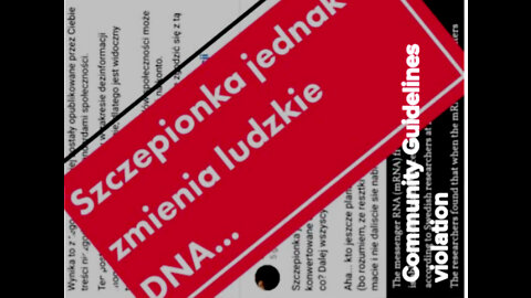 Szczepionka Jednak Zmienia Ludzkie DNA! (...ale #cenzurujo)