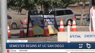 New quarter begins at UC San Diego with extra precautions