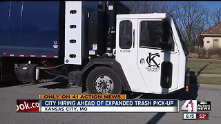 KCMO looks to hire dozens ahead of expanded trash pickup