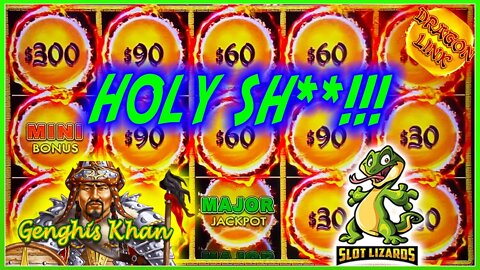 WHAT A RIDE JACKPOT HANDPAY AWESOMENESS! Dragon Link Genghis Khan Slot GRAND JACKPOT?!?