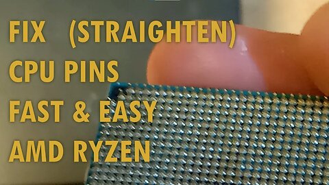 FIX (STRAIGHTEN) CPU PINS FAST & EASY | AMD RYZEN #shorts