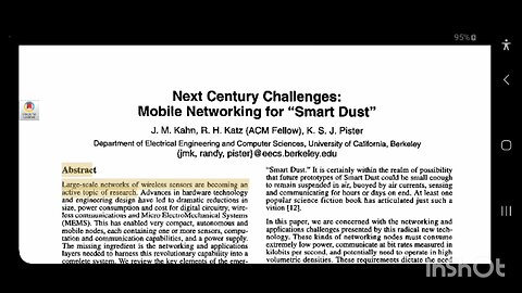 Mobile Networking For Smart Dust...In 2012.