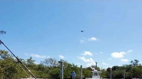 Fishing at peanut Island and flying drones