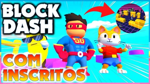 LIVE STUMBLE GUYS | AO VIVO ⭐ ZERANDO O BLOCK DASH SALINHA COM OS CRIA ❤️