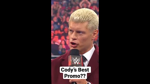 WWE Cody Rhodes’ Best Promo?