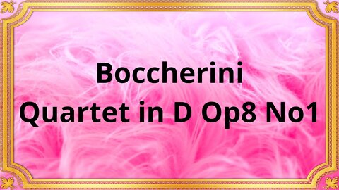 Boccherini Quartet in D Op8 No1