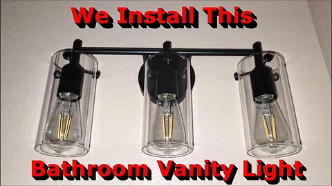 Black Bathroom Vanity Light - Full Install & Review - Nice and Elegant