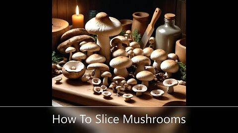 How To Slice Mushrooms!