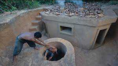 Incredible! Building Underground Temple Villa in the Jungle