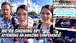 We're Showing Up! Excited For The Fire Conference | KETO Mom Vlog