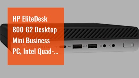 HP EliteDesk 800 G2 Desktop Mini Business PC, Intel Quad-Core i5-6500T up to 3.1G,16G DDR4,240G...