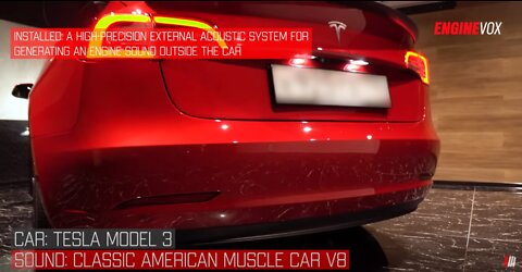 High Performance Electric Sport Exhaust Sound System based on Tesla Model 3