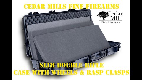 Cedar Mills Firearms Slim Double Rifle Case