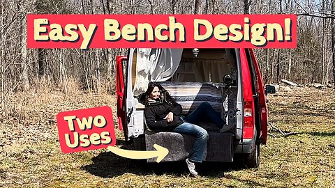 VanLife | Easy Bumper Bench/Table Design. Leaving the Beach.