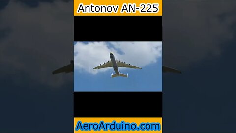 Giant Antonov AN225 Passing Over The Sky #Aviation #Flying #AeroArduino