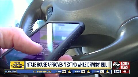 Texting and Driving in Florida: House passes bill making it a primary offense, Senate to vote next